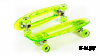 Скейтборд KROSTEK 22 пластик PC22 #4 зеленый с LED подсветкой