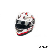 Шлем мото PHANTOM 825 #4white-red HPF100ST-WR56