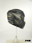Шлем интеграл HETOSHI FF938 double visor Цв.Черно-серо-золотой Матовый р.XXL