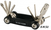 Набор ключей складной YC-286-B Bike Hand (8 ключей)